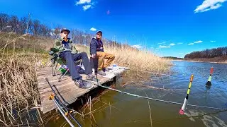 ЛЮБИМАЯ РЫБАЛКА ИЗ ДЕТСТВА - ПРИОБЩАЮ СЫНА! Ловля карася на поплавок - рыбалка с сыном | Херабуна
