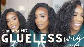 No work needed!! The Best Prebleached & Preplucked HD Glueless Wig Install For Beginners|Nadula hair
