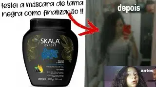 Testei uma das máscara da skala como finalização pro meu cabelo quebrado !!