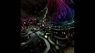 Tumultuous Storm City (Disco Diffusion V5 + turbo + smooth + RIFE)