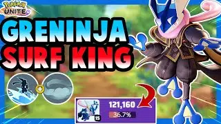 Pokémon Unite: GRENINJA SURF BUILD FEELS ILLEGAL IN RANKED MATCHES!!