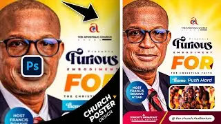 How to design a church Poster - PHOTOSHOP TUTORIAL