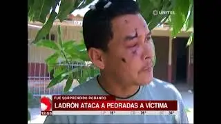 Un ladrón ataca a pedradas a su víctima tras ser encontrado robando