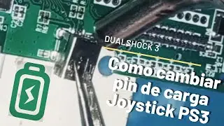 Como cambiar puerto de carga Joystick PS3 // Conector USB DualShock 3 Dañado