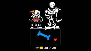 Sans 5 phase and Papirus vs. Chara(анимация)