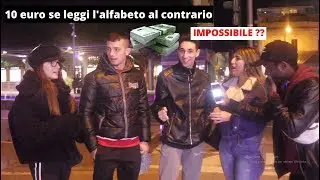 10€ 💸 SE LEGGI L'ALFABETO AL CONTRARIO -Amadou TV