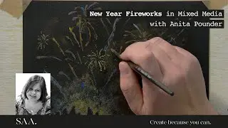 New Year Firworks in Mixed Media with Anita Pounder
