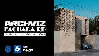 RENDERIZANDO  | Una fachada exterior en sketchup | V-ray