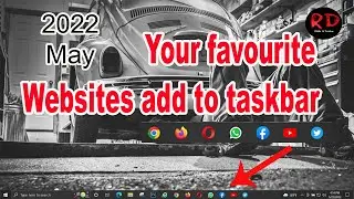 how to pin website to taskbar @rdwithit
