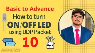How to turn ON/OFF LED using UDP packet | Practical | ESP8266 | IoT | Urdu/Hindi | Lec # 10