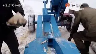 Дровокол с бензиновым двигателем