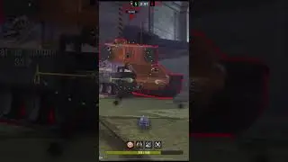СТАТИСТ на САМОМ ОПАСНОМ ТАНКЕ, остался 1 vs 3 и ТАЩИТ БОЙ до КОНЦА в #blitz #tanksblitz #shorts