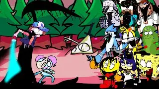 FNF - Glitched Falls But All Pibby Characters Sings It 🎤 (Every Turn a Different Character Sings)