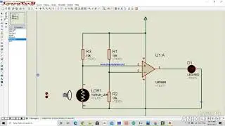 Light Sensor System using LM358- Op-Amp
