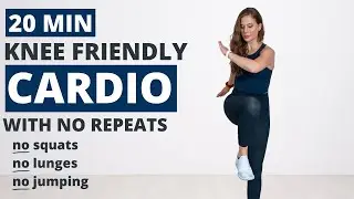 STANDING Knee Friendly HIIT | No Repeat Low Impact Cardio | NO Squats, NO Lunges, NO Jumping