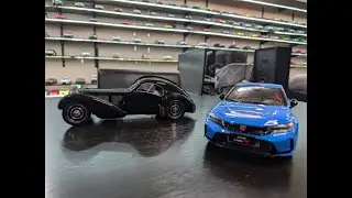 1:18 Diecast Review Unboxing Honda Civic Type R  & Bugatti 57C Atlantic  #model #review  #diecast