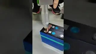 Лазерная сварка медных клемм блоков LiIon литий ионных аккумуляторов.