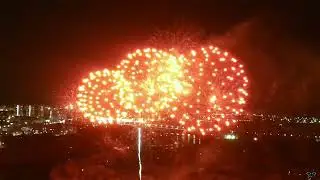 Праздничный фейерверк в Красноярске на день города 2022. 4К