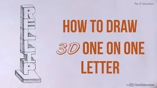 How to draw 3D One on One Letter