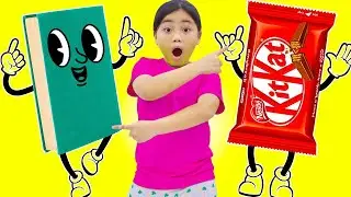Annie and Suri Pretend Play Sneaking Food in The Class | Funny Video for Kids