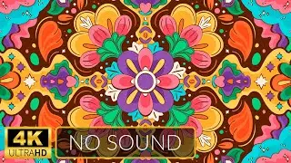 4K | ART Slideshow for TV | Psychedelic Ornament | 1 Hour | No Sound
