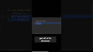 not using tuple unpacking #shorts  #recommended #phyton