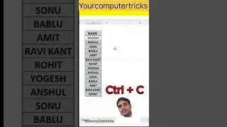 Excel tricks vertical to Horizontal 