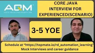 AQM Technologies Java Interview Questions | Core Java Interview Questions