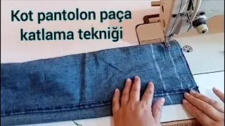 Jeans sewing tutorial video /Jean hem folds/Sewing tips