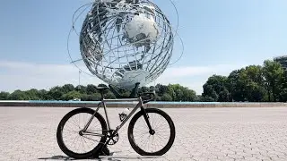 FIXED GEAR NYC | Riding to the Unisphere in Queens, Corona Park.