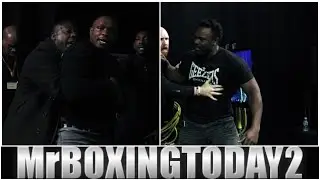 CHISORA & WHYTE (Footage) OF NEAR BRAWL ON 