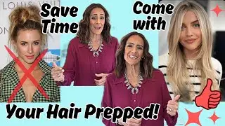 Hair Prepped for Coloring - How to arrive to your Hair Appointment