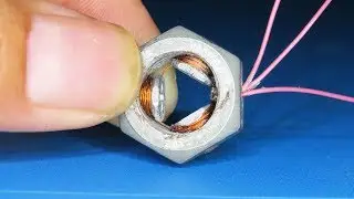 How To Make DC Brushless Motor Using Hex Nut | Amazing idea for 2020