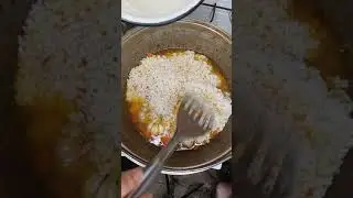 Рецепт - Плов узбекский, рассыпчатый. Принцип приготовления плова дома в казане на газовой плите.