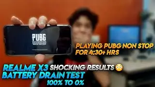 Realme X3 Battery Drain Test 100% To 0% Shocking Results Playing Pubg Mobile Non Stop For 