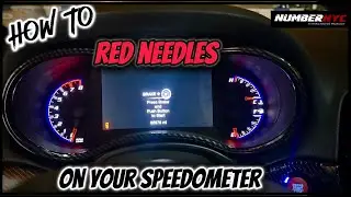 Install RED SRT Gauge Needles on your Grand Cherokee Speedometer