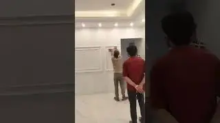 TV Wall Moulding Frame Installation