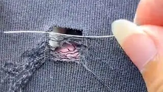 How to perfectly fix a hole in a T-shirt at home
