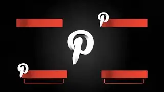 Pinterest Logo And Lower Thirds Green Screen