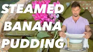how i make my banana cake in a remote village in Thailand with ancient equipment