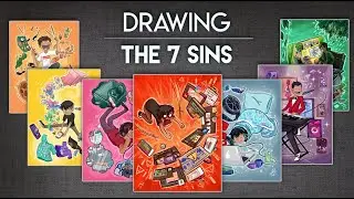Drawing the 7 Deadly Sins