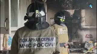 Курские огнеборцы ликвидировали пожар на ул. Карла Маркса