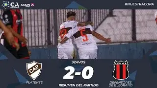 32avos: Platense 2 - Defensores de Belgrano 0