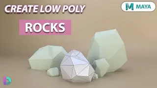Model Low Poly Rocks In Maya | Simple Rocks and Stones