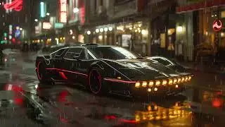 Cyberpunk Knight Rider KITT - Synthwave Retrowave Mix