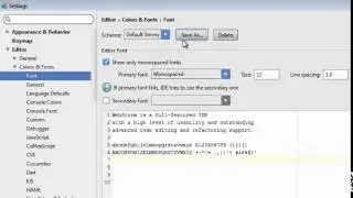 Configure Monaco as the default font in WebStorm