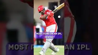 Most runs in an IPL Innings #ipl #cricket