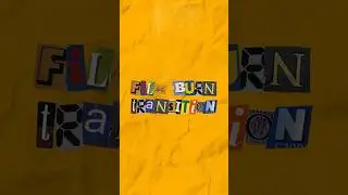 HOW TO CREATE FILM BURN TRANSITION