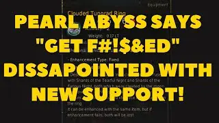 10 Minutes of bitching about pearl abyss customer support.