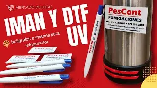 Impresión DTF UV en bolígrafos + imanes publicitarios: Branding que conecta